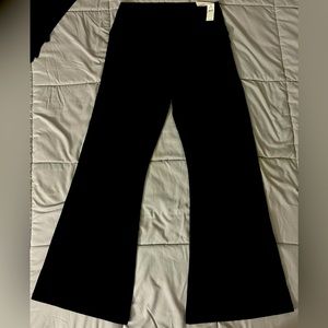 Aerie Black Wide Leg Pants XL Short